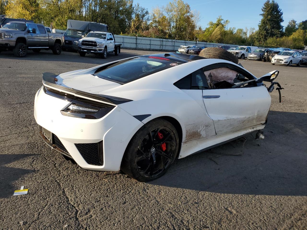 2017 Acura NSX VIN 19UNC1B07HY000818 Copart auction photo, all over / front end damage thumbnail 3