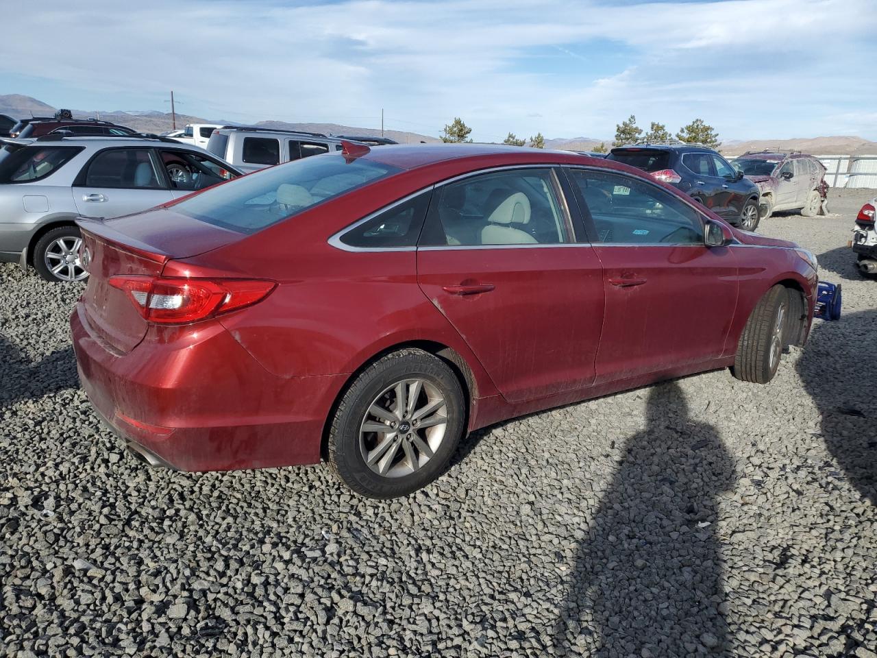 2015 Hyundai Sonata VIN 5NPE24AF9FH115802 Copart auction photo, mechanical damage thumbnail 3