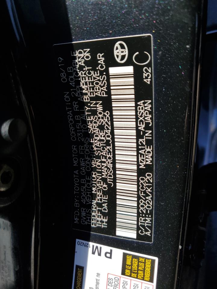2020 Toyota Corolla VIN JTDS4RCE2LJ042256 Copart auction photo, all over damage thumbnail 13