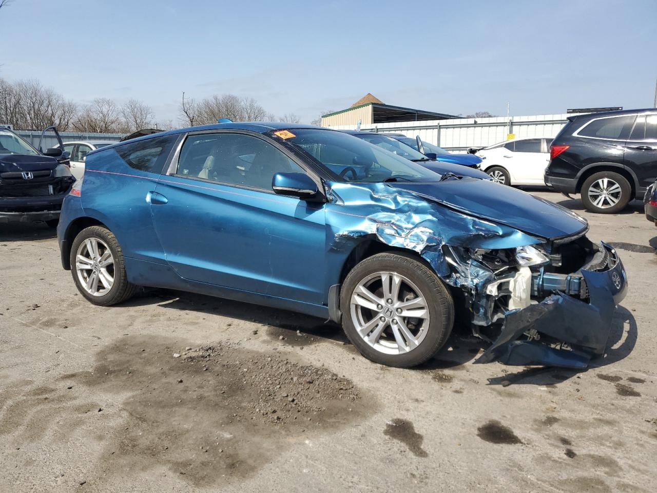 2011 Honda CR-Z VIN JHMZF1C66BS015197 Copart auction photo, front end damage thumbnail 4