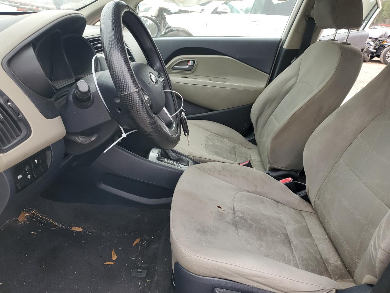 2015 KIA Rio VIN KNADM4A34F6507475 Copart auction photo, side damage thumbnail 7