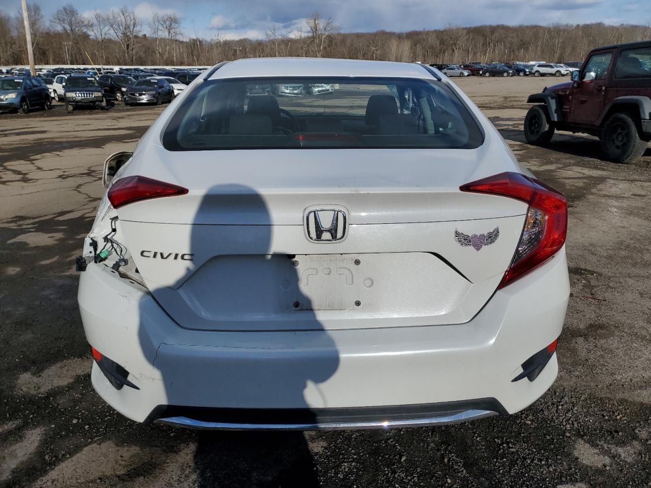 2019 Honda Civic VIN 2HGFC2F62KH573135 Copart auction photo, rollover damage thumbnail 6
