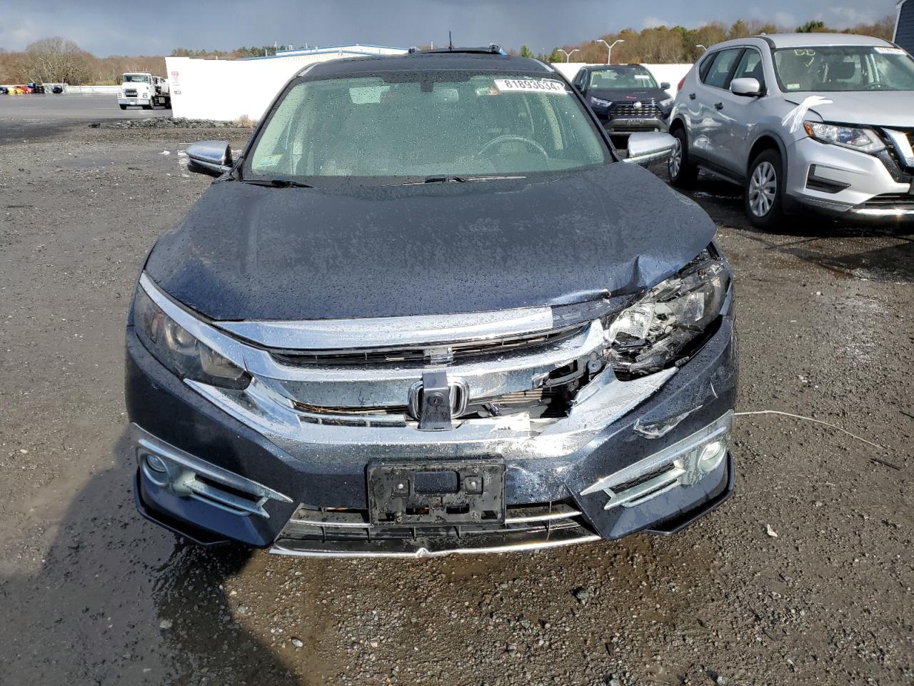 2016 Honda Civic VIN 19XFC1F74GE222537 Copart auction photo, rear end / front end damage thumbnail 5