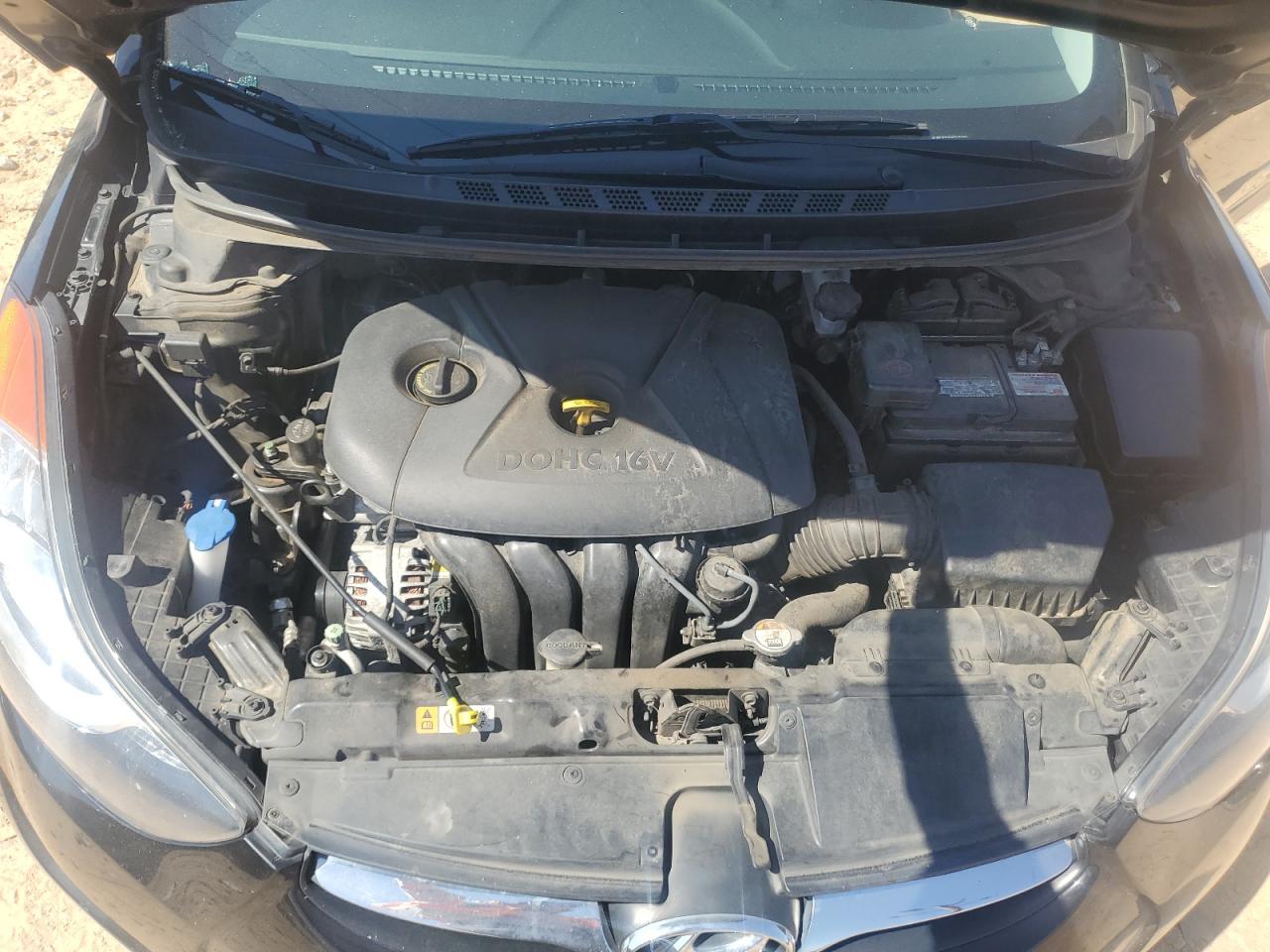 2013 Hyundai Elantra VIN 5NPDH4AE2DH385307 Copart auction photo, side / rear end damage thumbnail 13