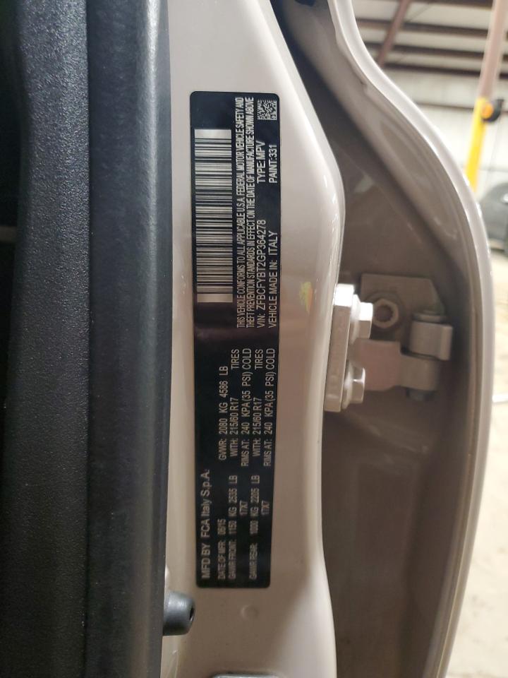 2016 Fiat 500 VIN ZFBCFYBT2GP364278 Copart auction photo, front end / undercarriage damage thumbnail 12