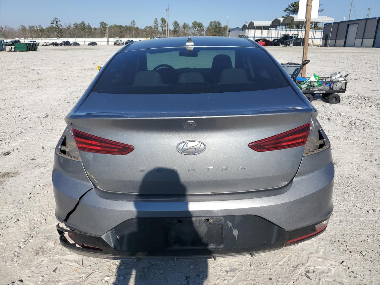 2019 Hyundai Elantra VIN KMHD84LF3KU737458 Copart auction photo, front end / rear end damage thumbnail 6