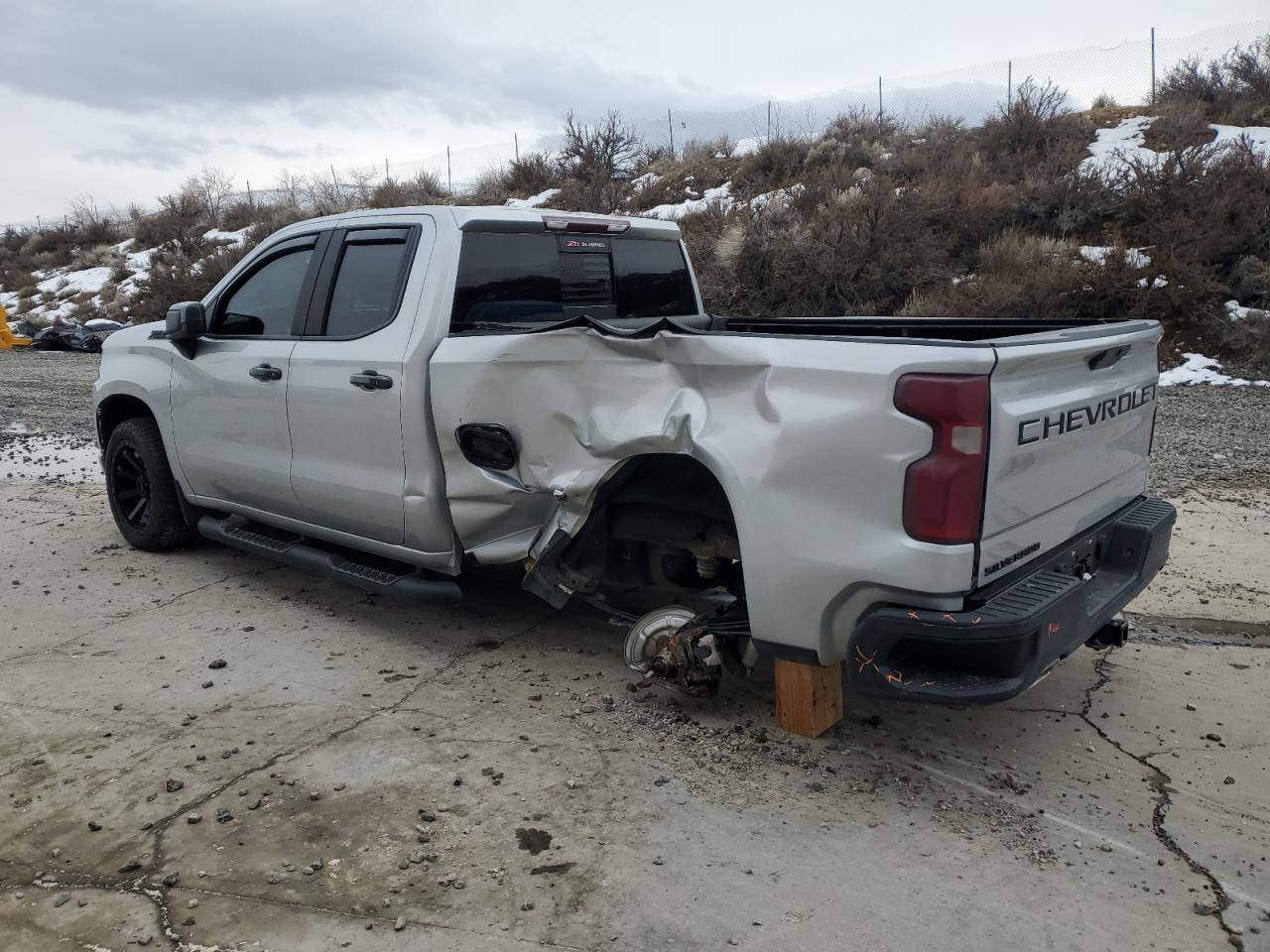 2020 Chevrolet Silverado VIN 1GCRYEED3LZ107939 Copart auction photo, rear end damage thumbnail 2