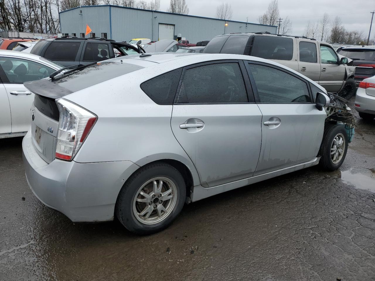 2010 Toyota Prius VIN JTDKN3DU6A0142556 Copart auction photo, side / front end damage thumbnail 3