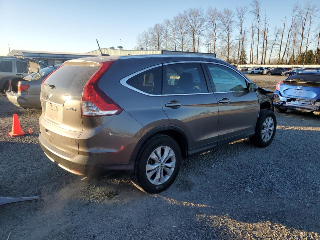 2014 Honda CR-V VIN 2HKRM4H72EH624154 Copart auction photo, front end damage thumbnail 3