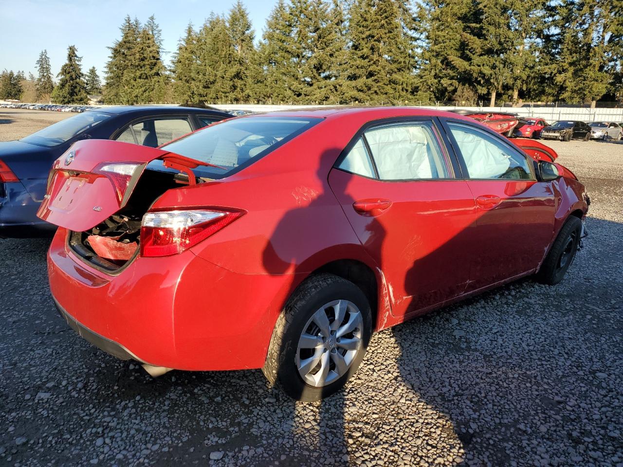 2016 Toyota Corolla VIN 2T1BURHE2GC643824 Copart auction photo, all over damage thumbnail 3