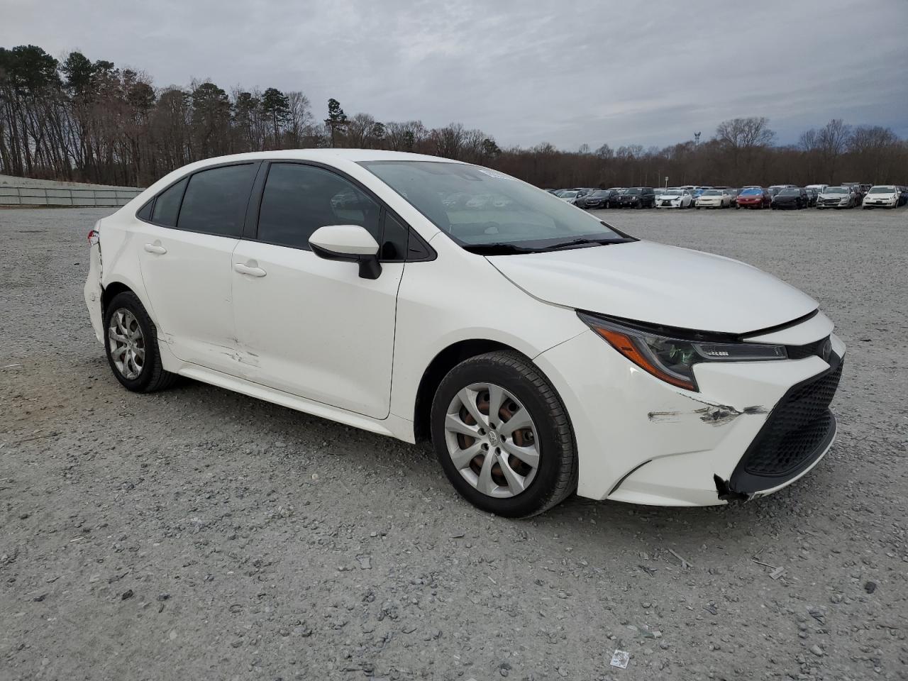 2020 Toyota Corolla VIN JTDEPRAE4LJ042704 Copart auction photo, front end / side damage thumbnail 4