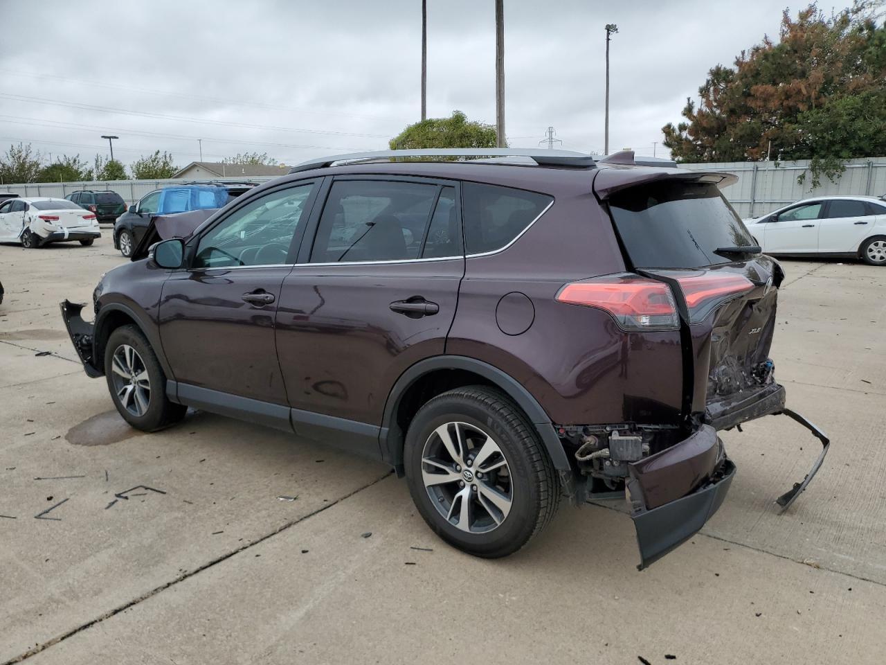 2018 Toyota RAV 4 VIN 2T3WFREV1JW446382 Copart auction photo, rear end / front end damage thumbnail 2