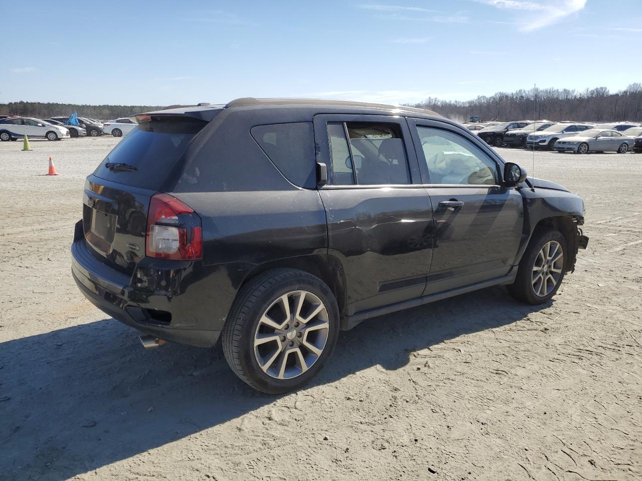 2016 Jeep Compass VIN 1C4NJCBA9GD789181 Copart auction photo, front end / side damage thumbnail 3