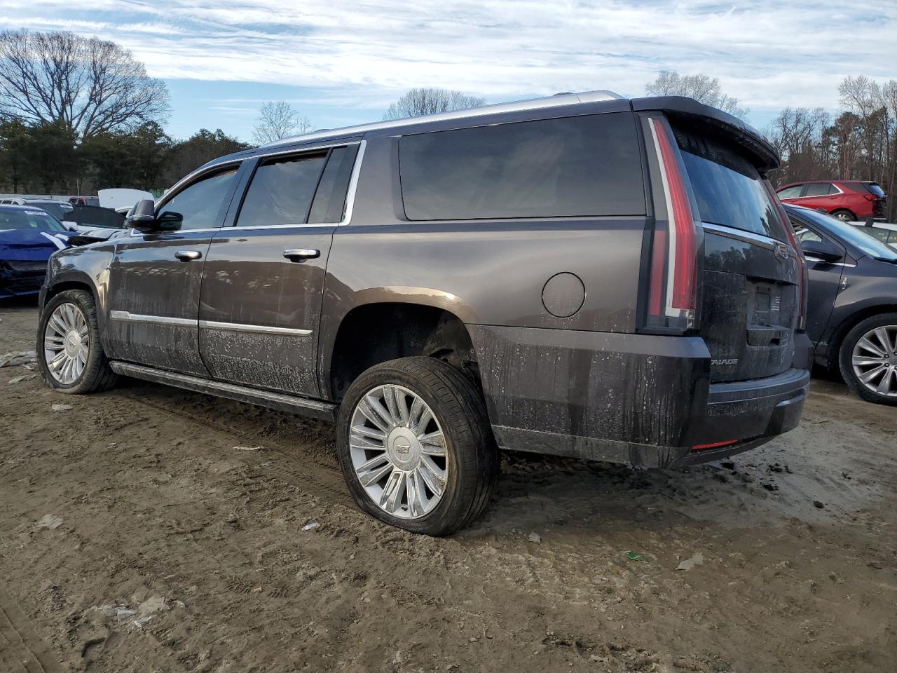 2015 Cadillac Escalade VIN 1GYS4UKJ3FR732566 Copart auction photo, all over damage thumbnail 2