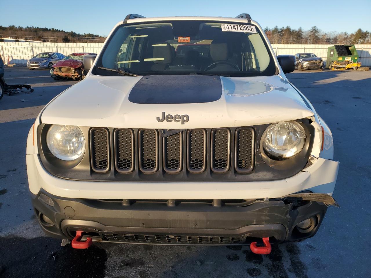 2017 Jeep Renegade VIN ZACCJBCB0HPE55987 Copart auction photo, front end damage thumbnail 5
