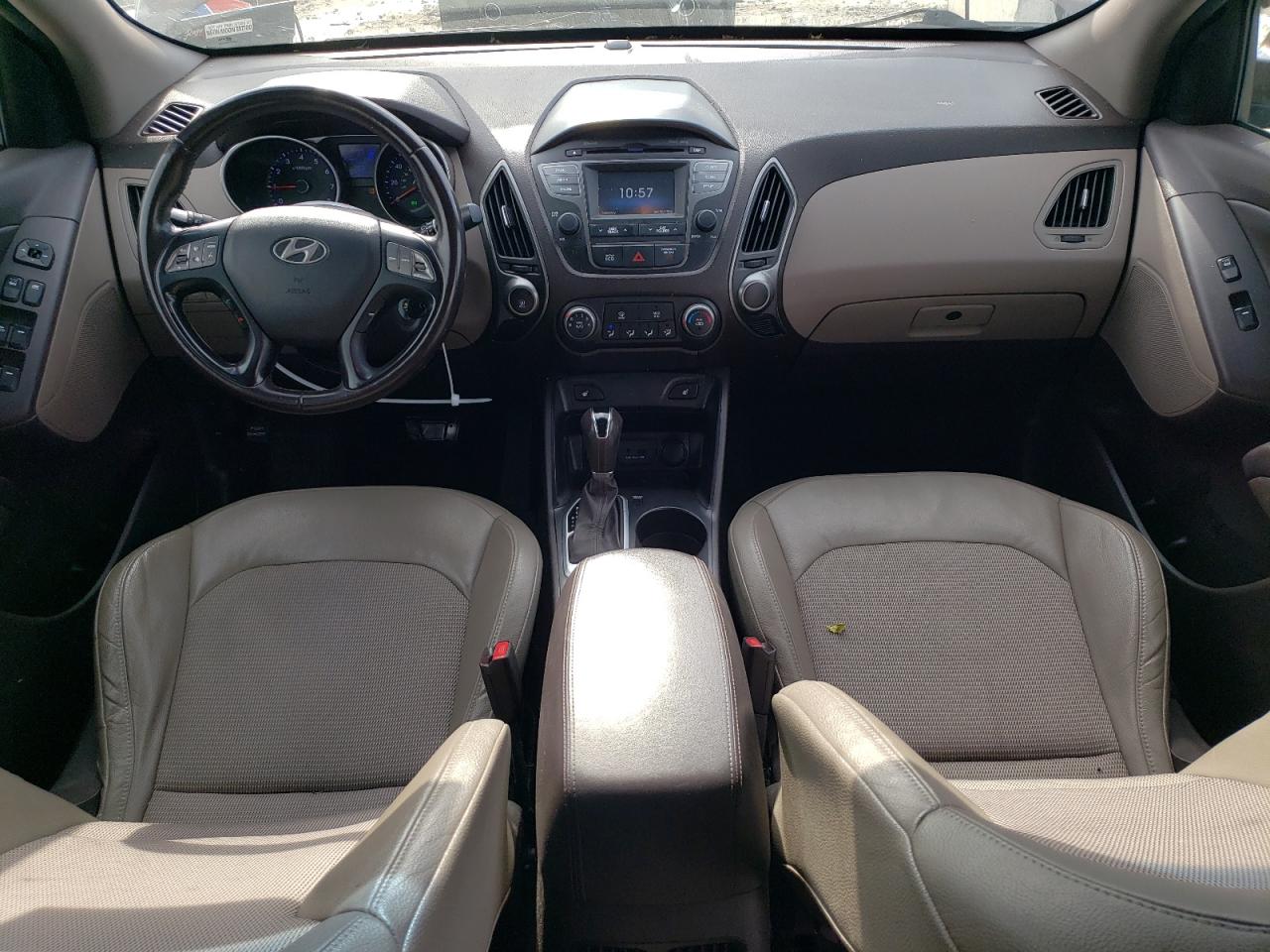 2015 Hyundai Tucson VIN KM8JUCAG8FU970956 Copart auction photo, side / front end damage thumbnail 8