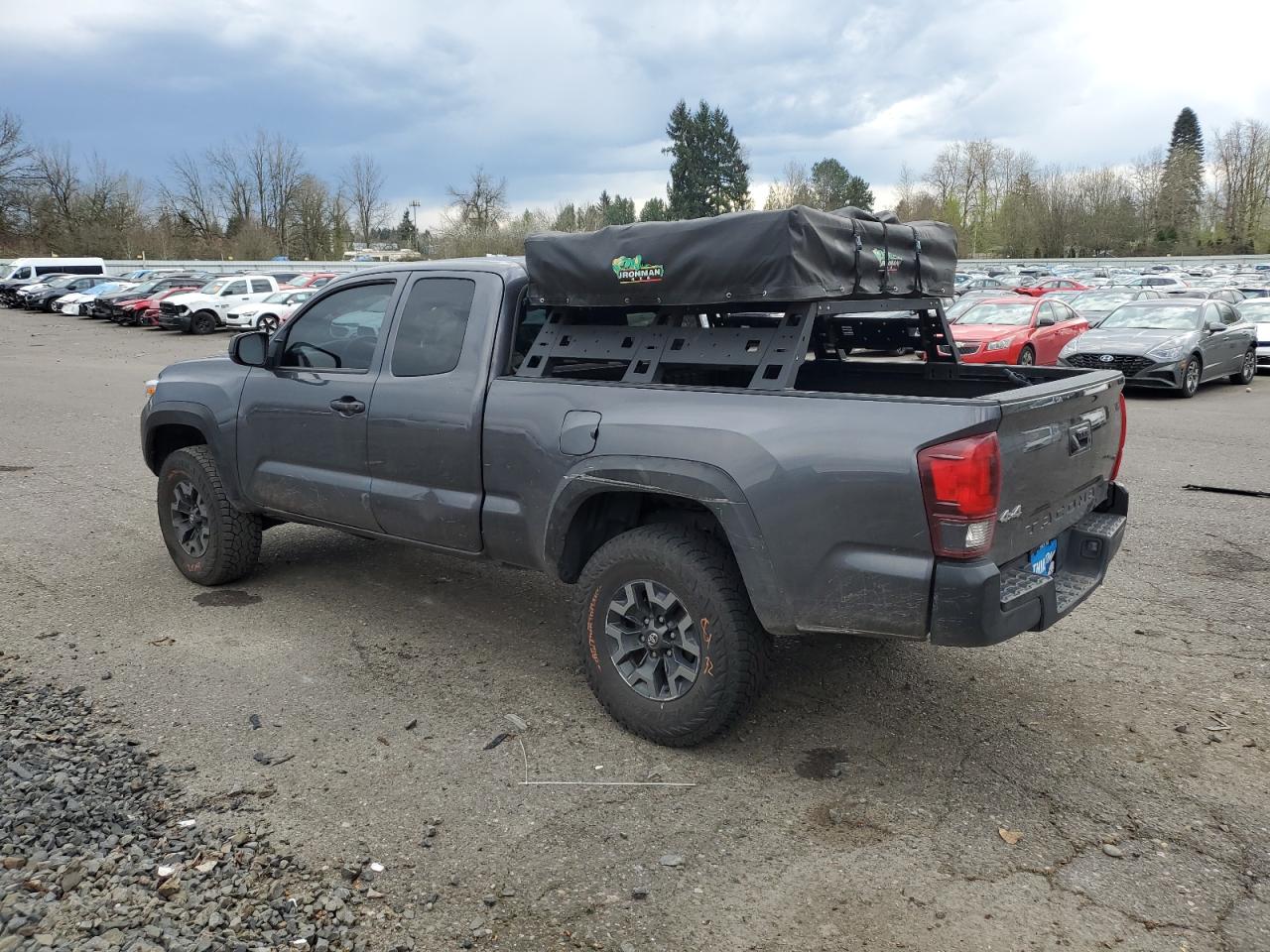 2021 Toyota Tacoma VIN 3TYSX5EN6MT008083 Copart auction photo, all over damage thumbnail 2
