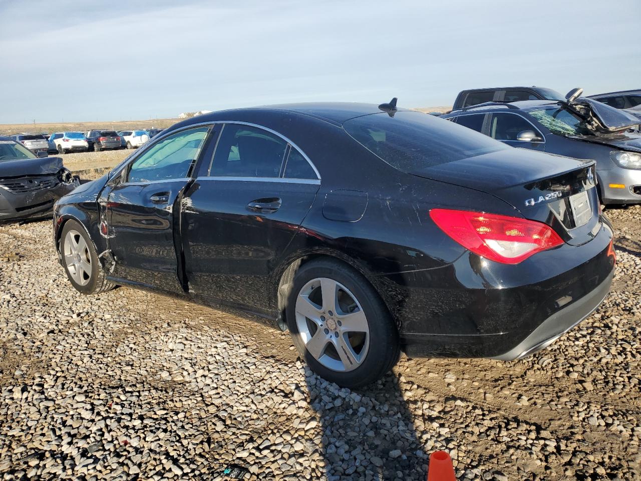 2017 Mercedes-Benz CLA-klasse VIN WDDSJ4GB1HN421136 Copart auction photo, front end / side damage thumbnail 2