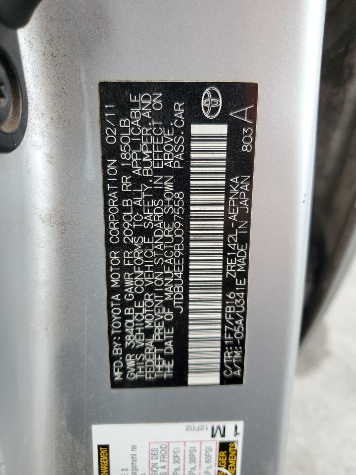 2011 Toyota Corolla VIN JTDBU4EE9BJ097558 Copart auction photo, all over damage thumbnail 12