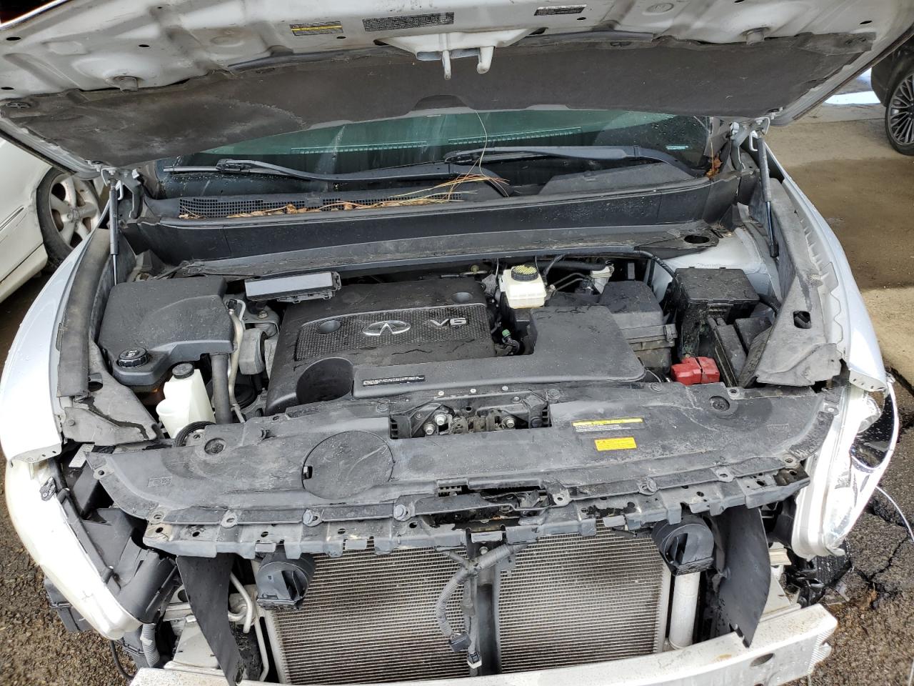 2014 Infiniti QX60 VIN 5N1AL0MM1EC507970 Copart auction photo, front end / side damage thumbnail 13