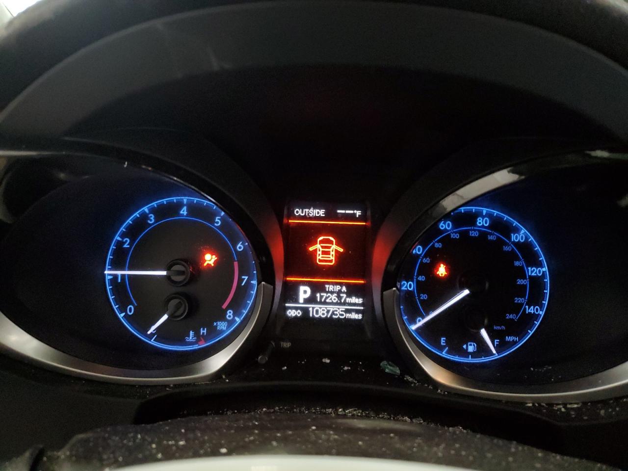 2014 Toyota Corolla VIN 2T1BURHE2EC222117 Copart auction photo, front end / side damage thumbnail 9