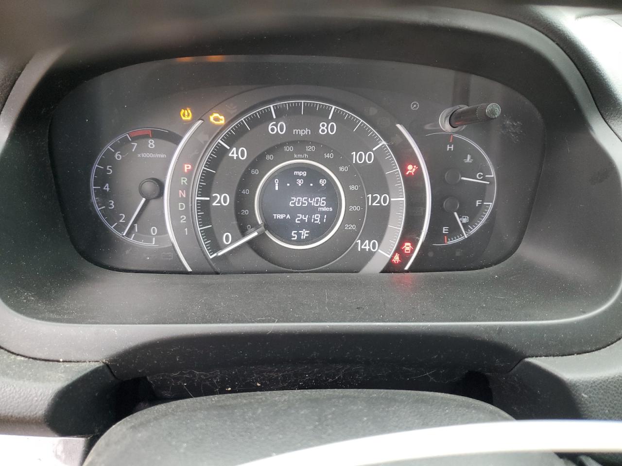 2013 Honda CR-V VIN 2HKRM3H76DH509808 Copart auction photo, front end / rear end damage thumbnail 9