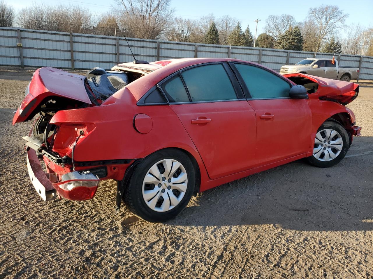 2015 Chevrolet Cruze VIN 1G1PA5SH6F7139036 Copart auction photo, all over / rear end damage thumbnail 3