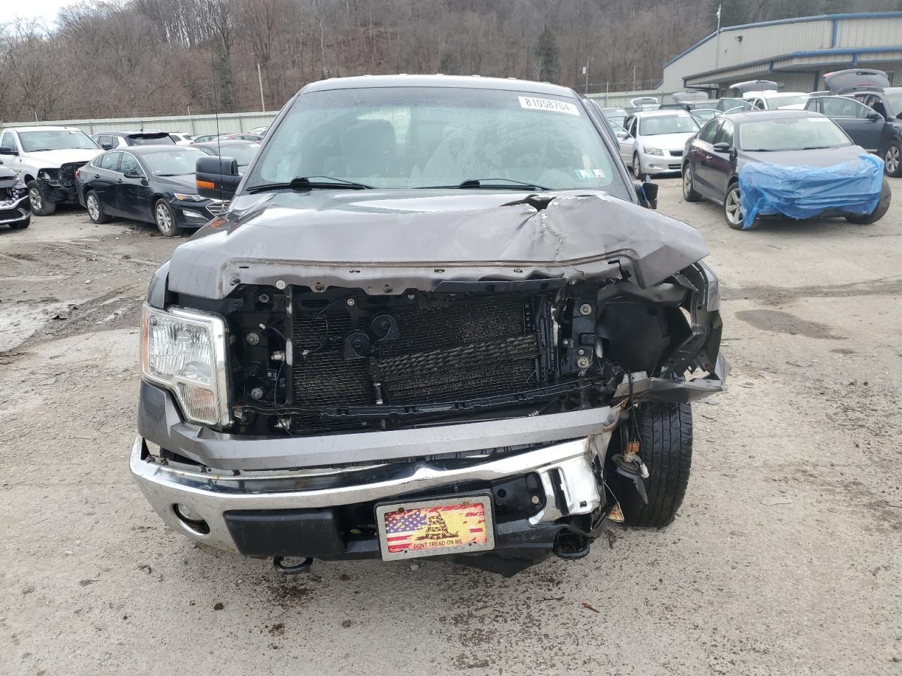 2014 Ford F-150 VIN 1FTFW1EF6EFB63283 Copart auction photo, front end / side damage thumbnail 5