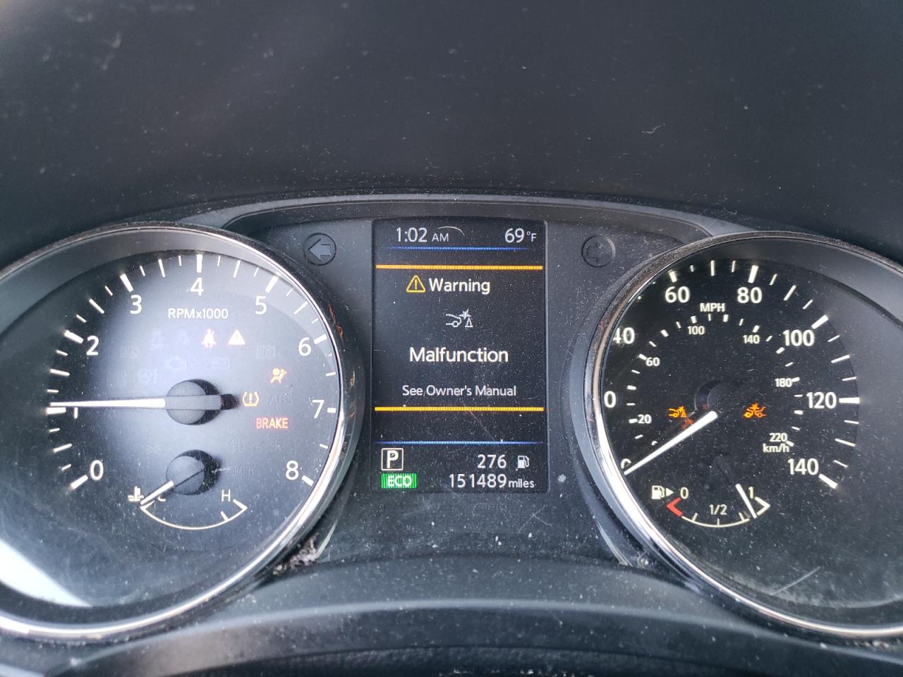 2020 Nissan Rogue VIN KNMAT2MV0LP510566 Copart auction photo, side / hail damage thumbnail 9
