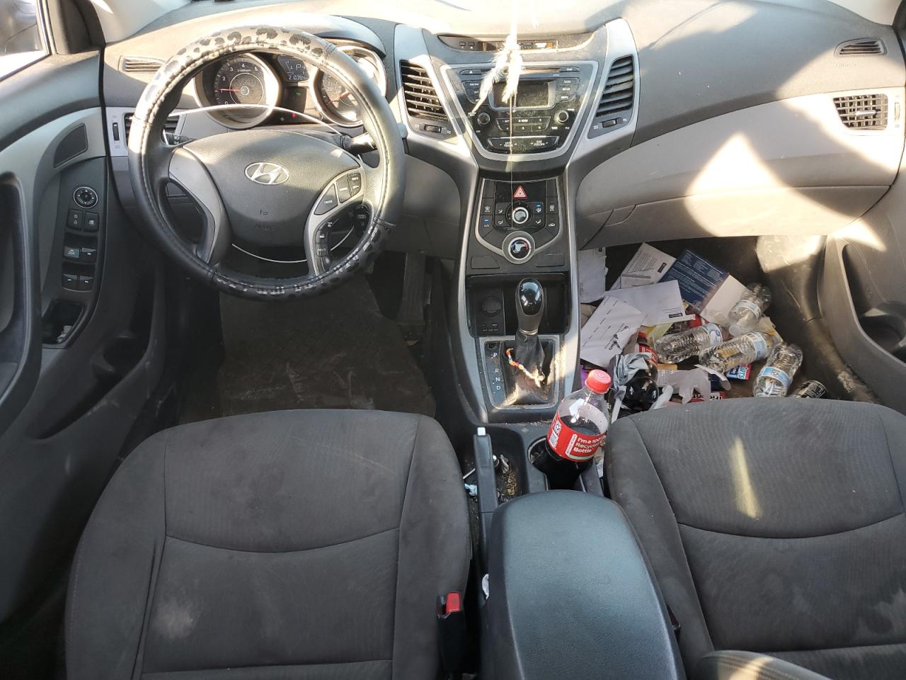 2014 Hyundai Elantra VIN KMHDH4AE0EU196187 Copart auction photo, front end damage thumbnail 8