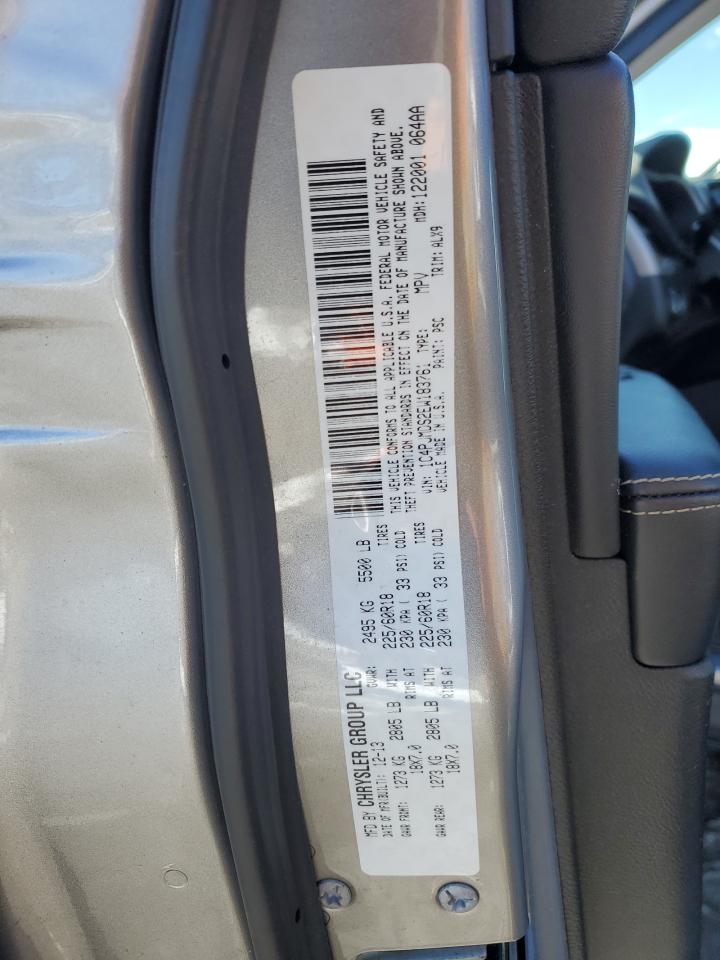 2014 Jeep Grand Cherokee VIN 1C4PJMDS2EW183761 Copart auction photo, side damage thumbnail 13