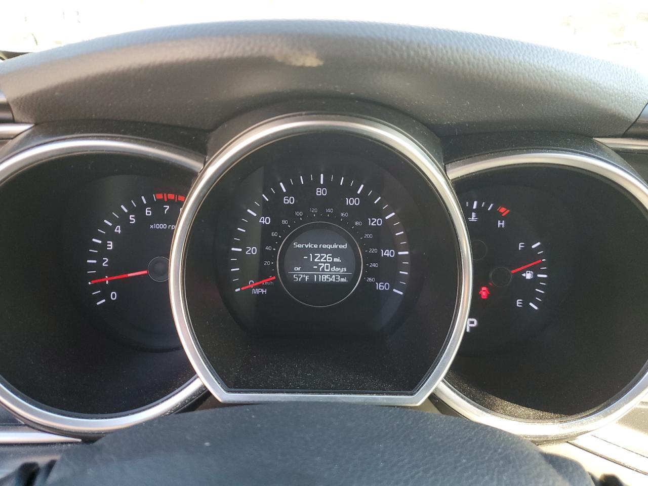 2014 KIA Optima VIN 5XXGM4A78EG315303 Copart auction photo, rear end / front end damage thumbnail 9