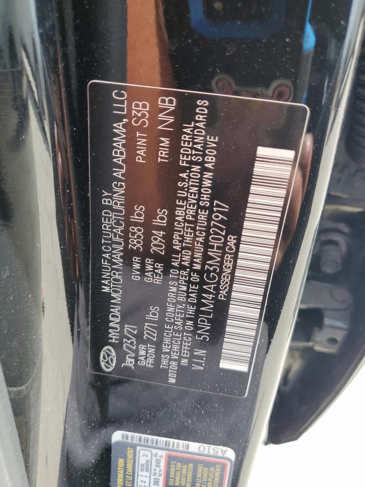 2021 Hyundai Elantra VIN 5NPLM4AG3MH027917 Copart auction photo, rear end damage thumbnail 15