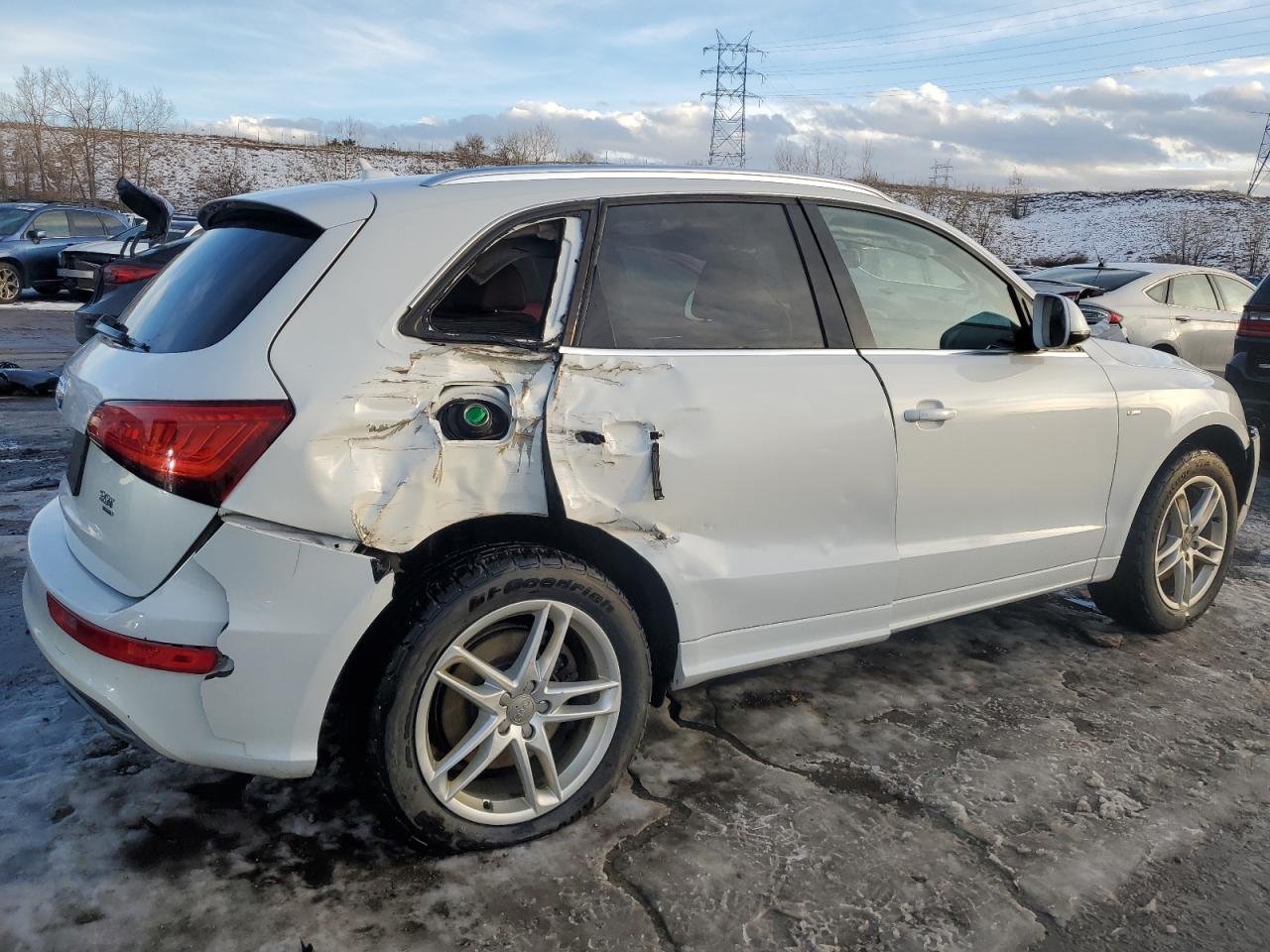 2014 Audi Q5 VIN WA1DGAFP6EA034012 Copart auction photo, side / rear end damage thumbnail 3