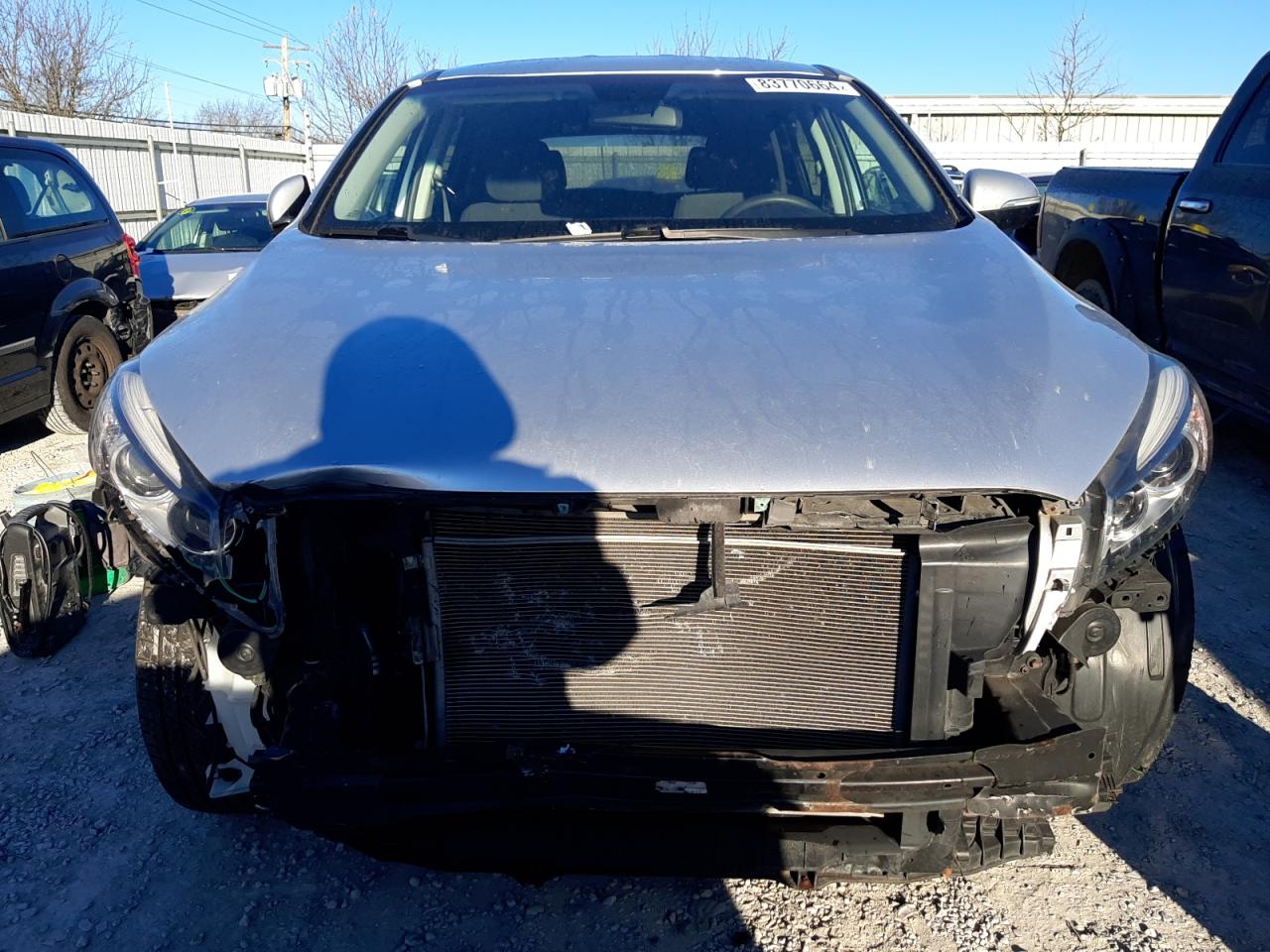 2016 KIA Sorento VIN 5XYPG4A32GG005702 Copart auction photo, front end / undercarriage damage thumbnail 5