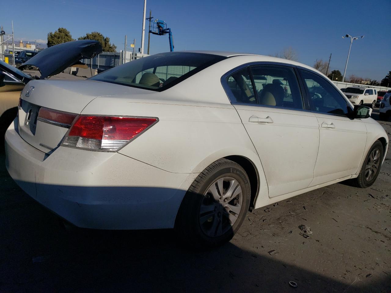 2012 Honda Accord VIN 1HGCP2F69CA109105 Copart auction photo, side / front end damage thumbnail 3