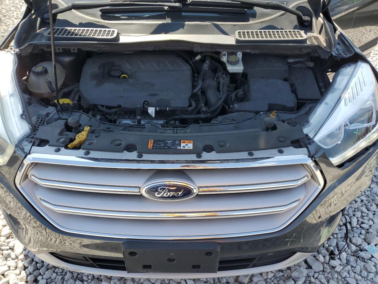 2017 Ford Escape VIN 1FMCU9GD4HUA68123 Copart auction photo, front end / side damage thumbnail 12