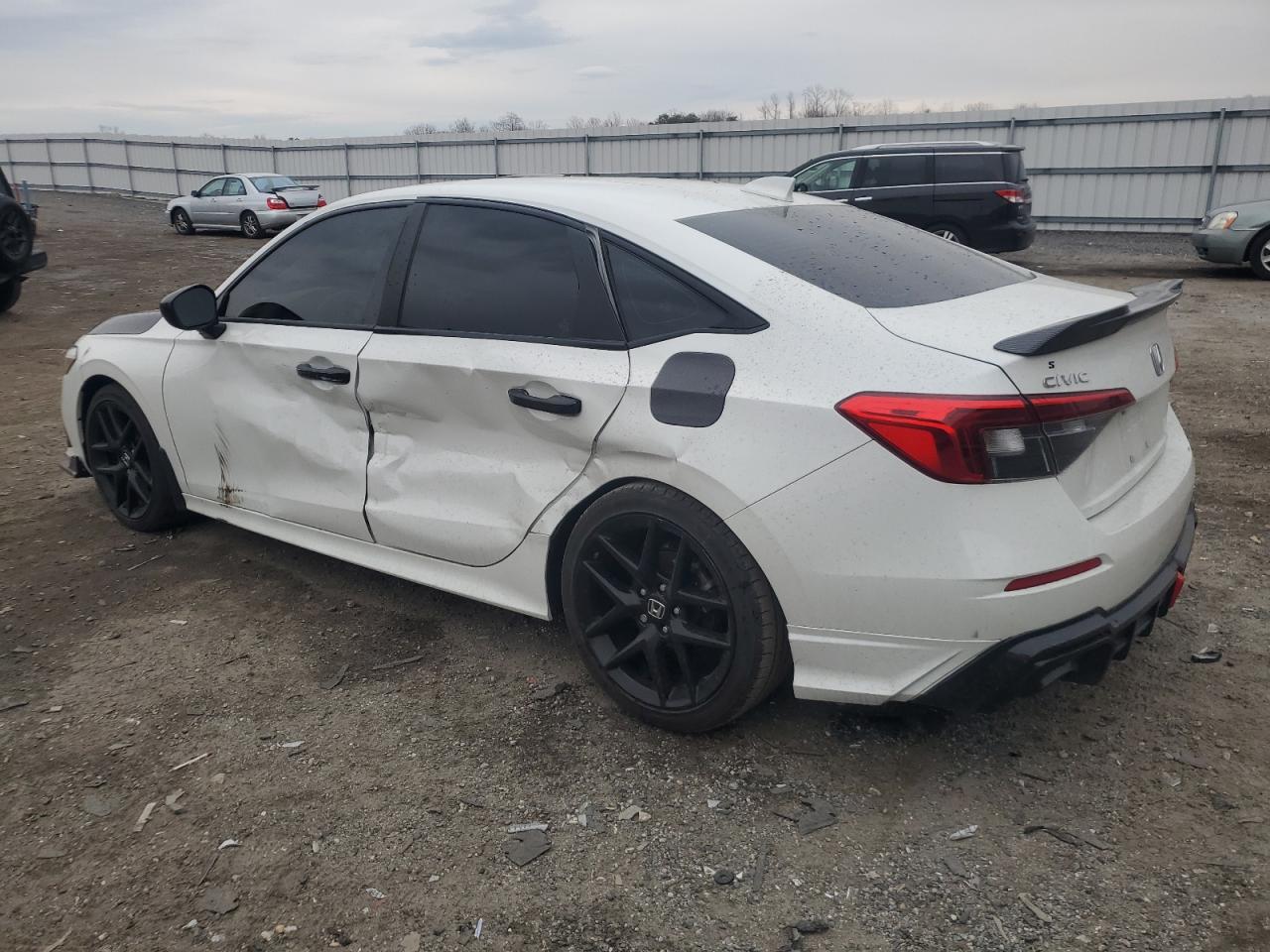 2022 Honda Civic VIN 2HGFE2F51NH602601 Copart auction photo, rear end / side damage thumbnail 2