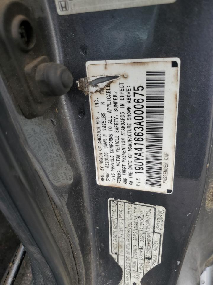 2003 Acura CL VIN 19UYA41663A000675 Copart auction photo, front end damage thumbnail 14