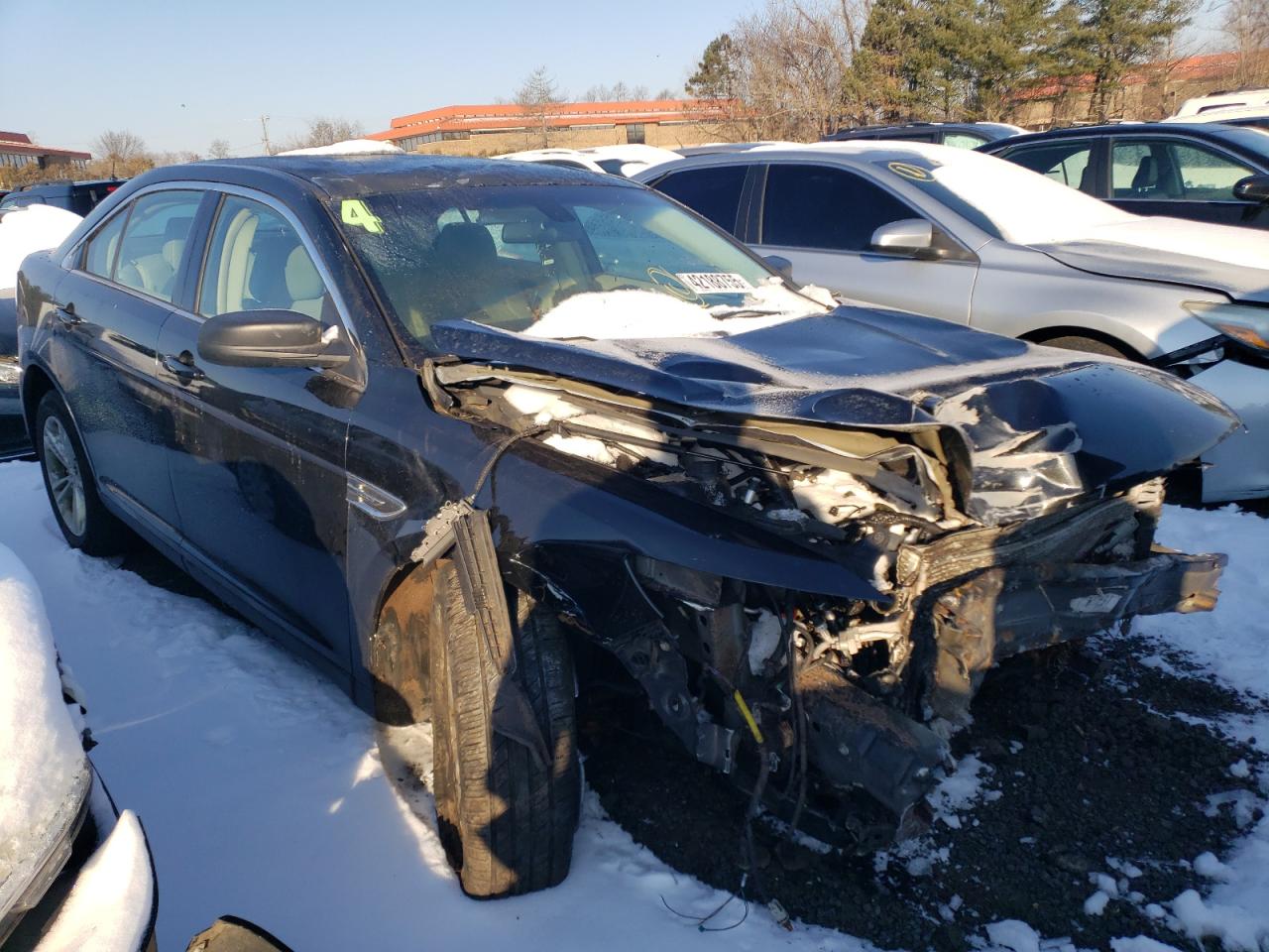 2015 Ford Taurus VIN 1FAHP2D8XFG163948 Copart auction photo, front end damage thumbnail 4