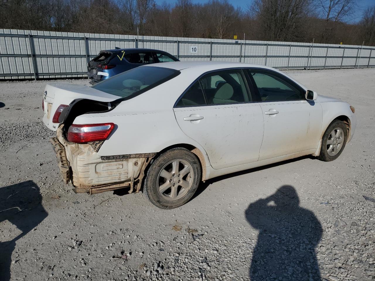2007 Toyota Camry VIN JTNBE46K973056761 Copart auction photo, rear end damage thumbnail 2