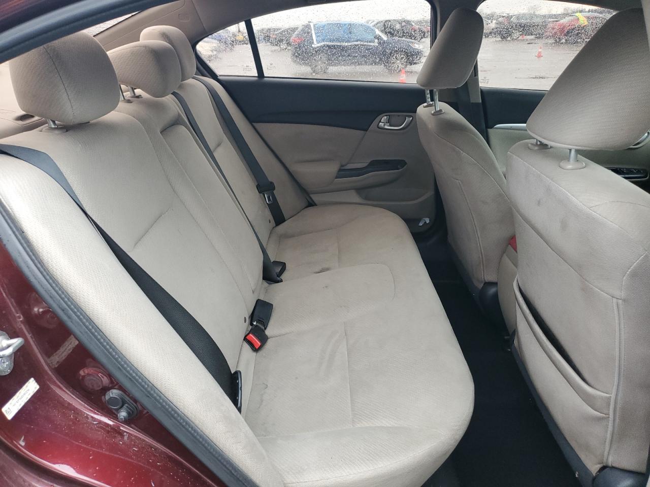 2013 Honda Civic VIN 19XFB2F84DE003266 Copart auction photo, all over damage thumbnail 10