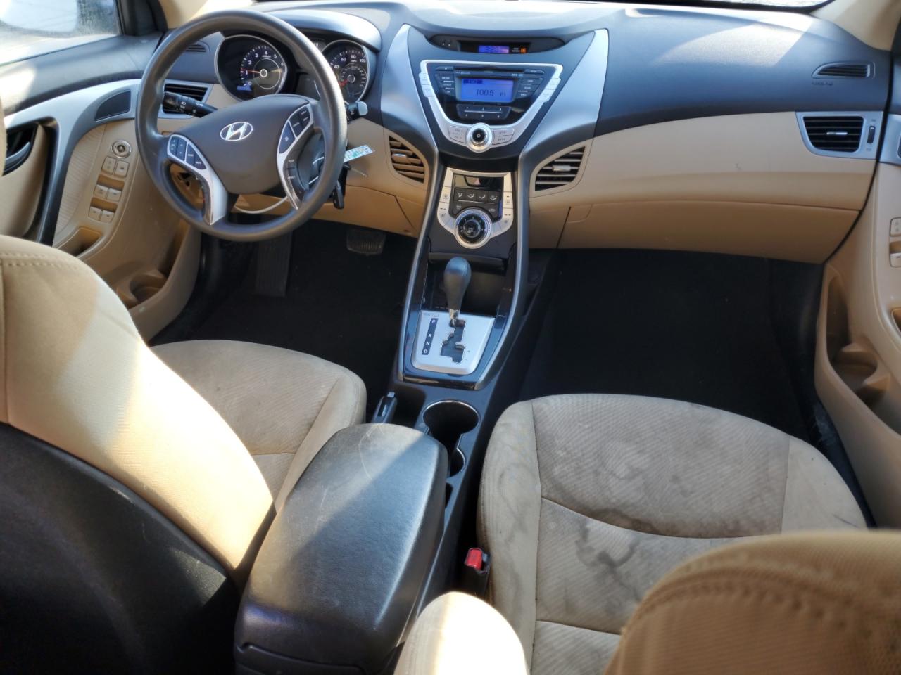 2013 Hyundai Elantra VIN 5NPDH4AE9DH160821 Copart auction photo, front end damage thumbnail 8