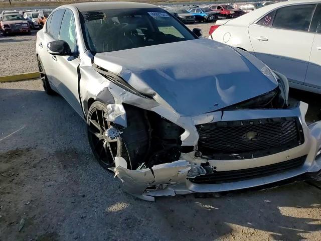 2014 Infiniti Q50 VIN JN1BV7AP4EM673553 Copart auction photo, front end / mechanical damage thumbnail 10
