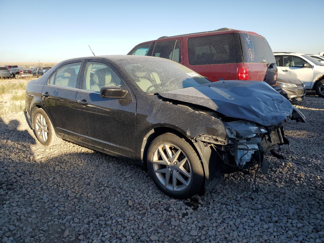 2012 Ford Fusion VIN 3FAHP0JG0CR366187 Copart auction photo, front end damage thumbnail 4