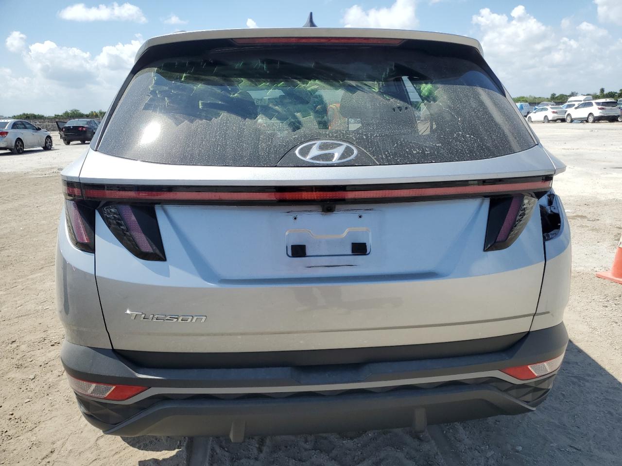 2023 Hyundai Tucson VIN 5NMJB3AE1PH240887 Copart auction photo, side / rear end damage thumbnail 6
