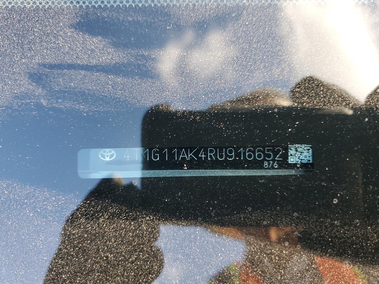 2024 Toyota Camry VIN 4T1G11AK4RU916652 Copart auction photo, side damage thumbnail 12