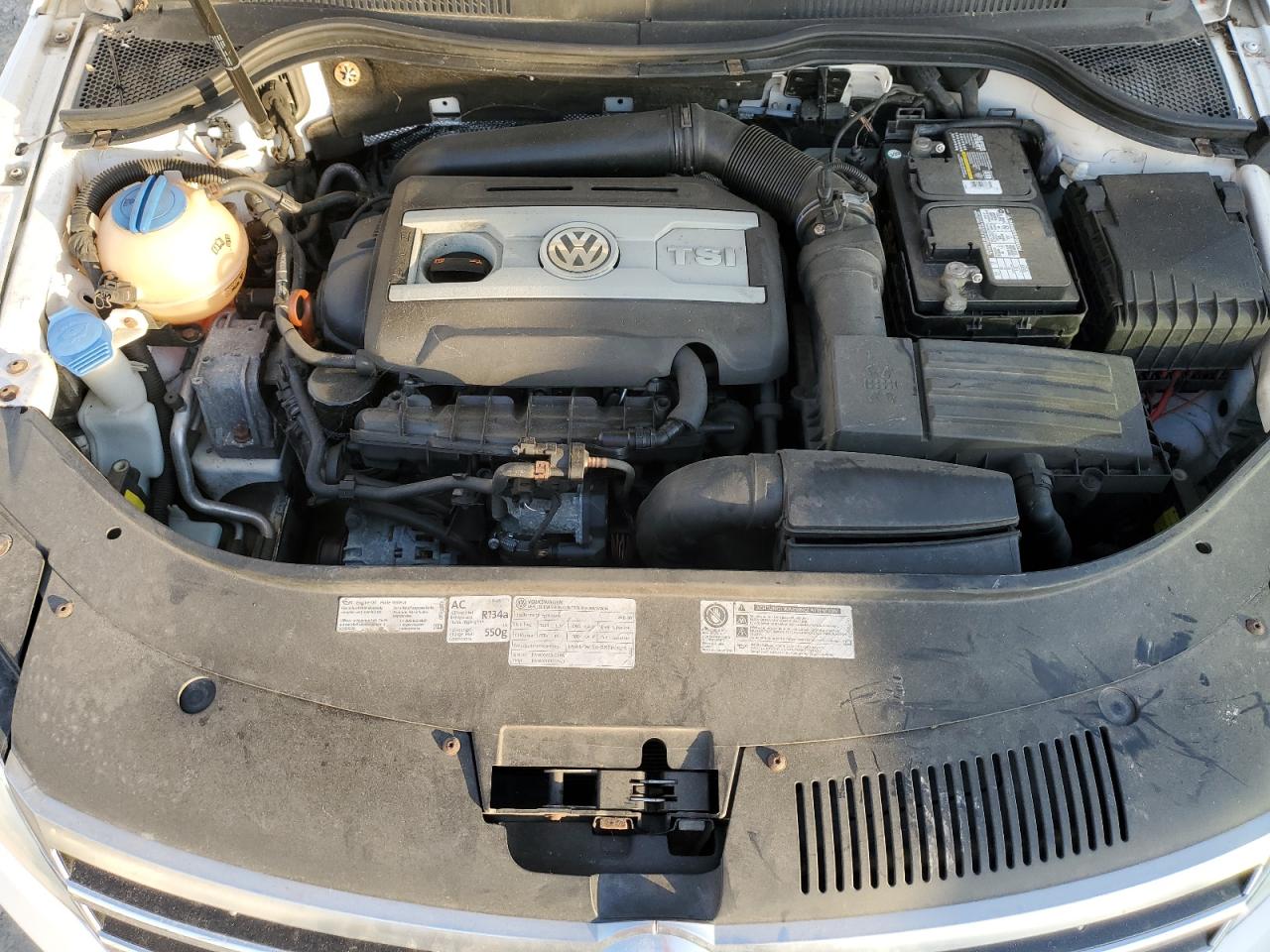 2013 Volkswagen Passat CC VIN WVWBP7AN8DE550353 Copart auction photo, front end / side damage thumbnail 11