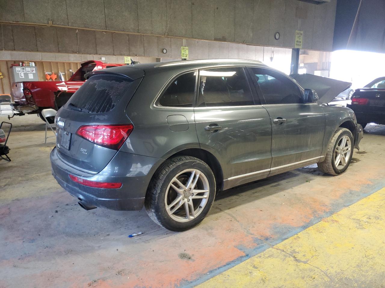 2015 Audi Q5 VIN WA1LFAFPXFA045112 Copart auction photo, front end / mechanical damage thumbnail 3