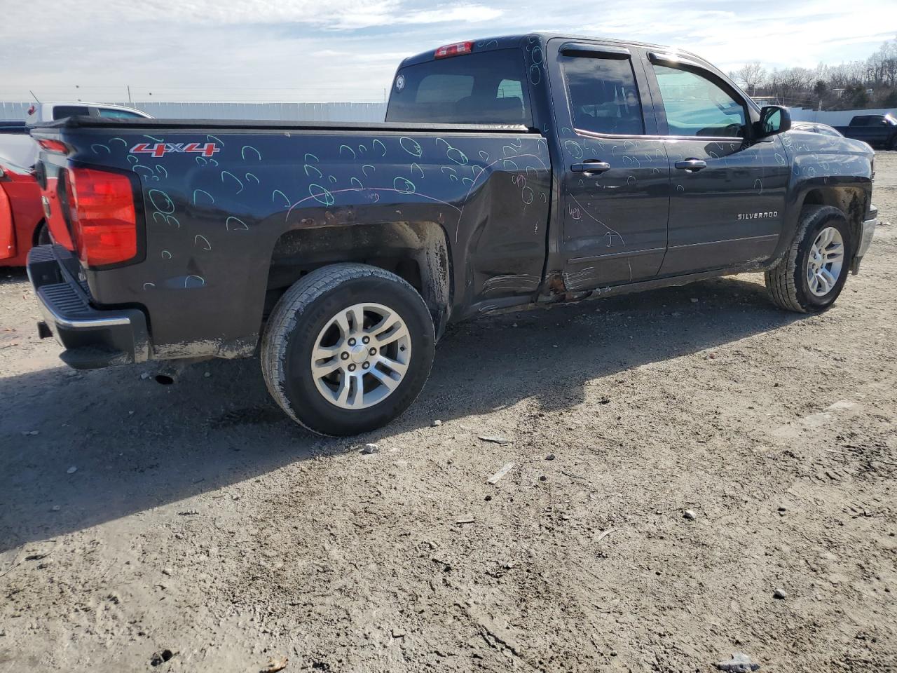 2015 Chevrolet Silverado VIN 1GCVKREC9FZ190473 Copart auction photo, vandalism damage thumbnail 3